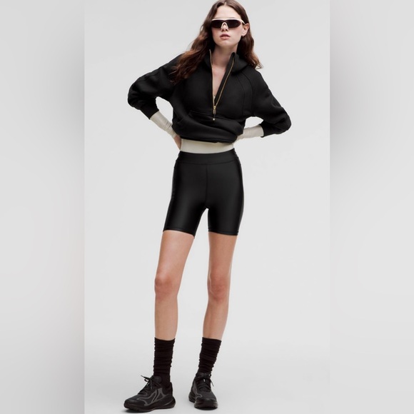 NWT Lululemon Scuba Oversized Half Zip Hoodie Jacket Black & Gold Size M/L - Picture 2 of 13